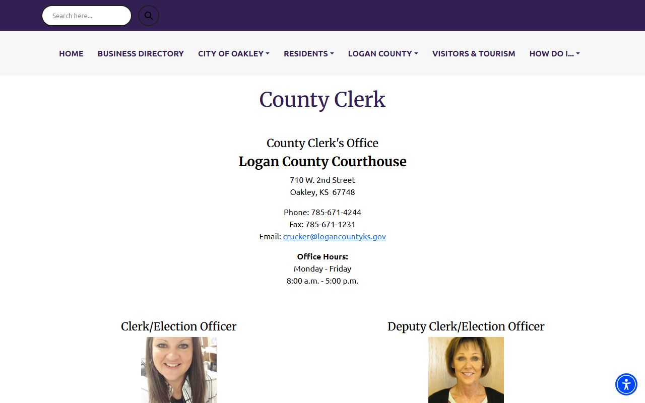 Logan County Clerk of the District Court county clerk administrative records page