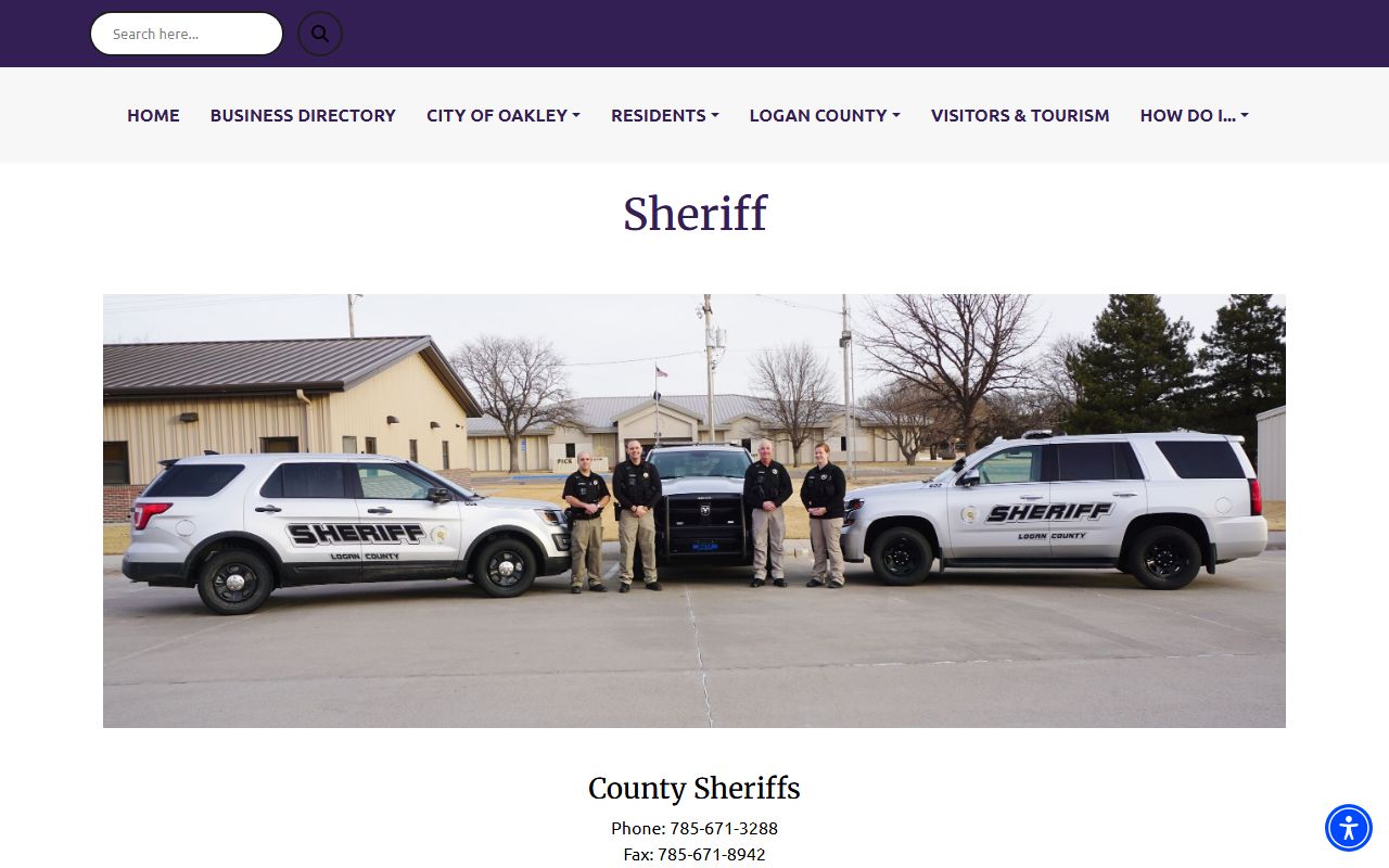 Logan County inmate records and sheriff contact information