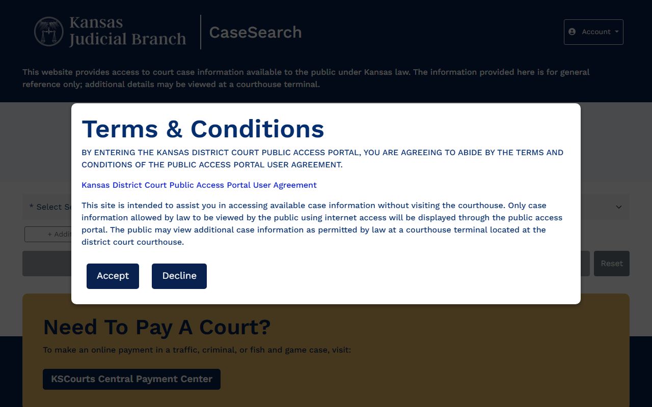 Kansas CaseSearch for Logan County court records